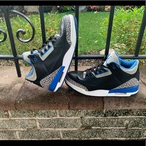 Jordan retro 3 “ sport blue” sz 10